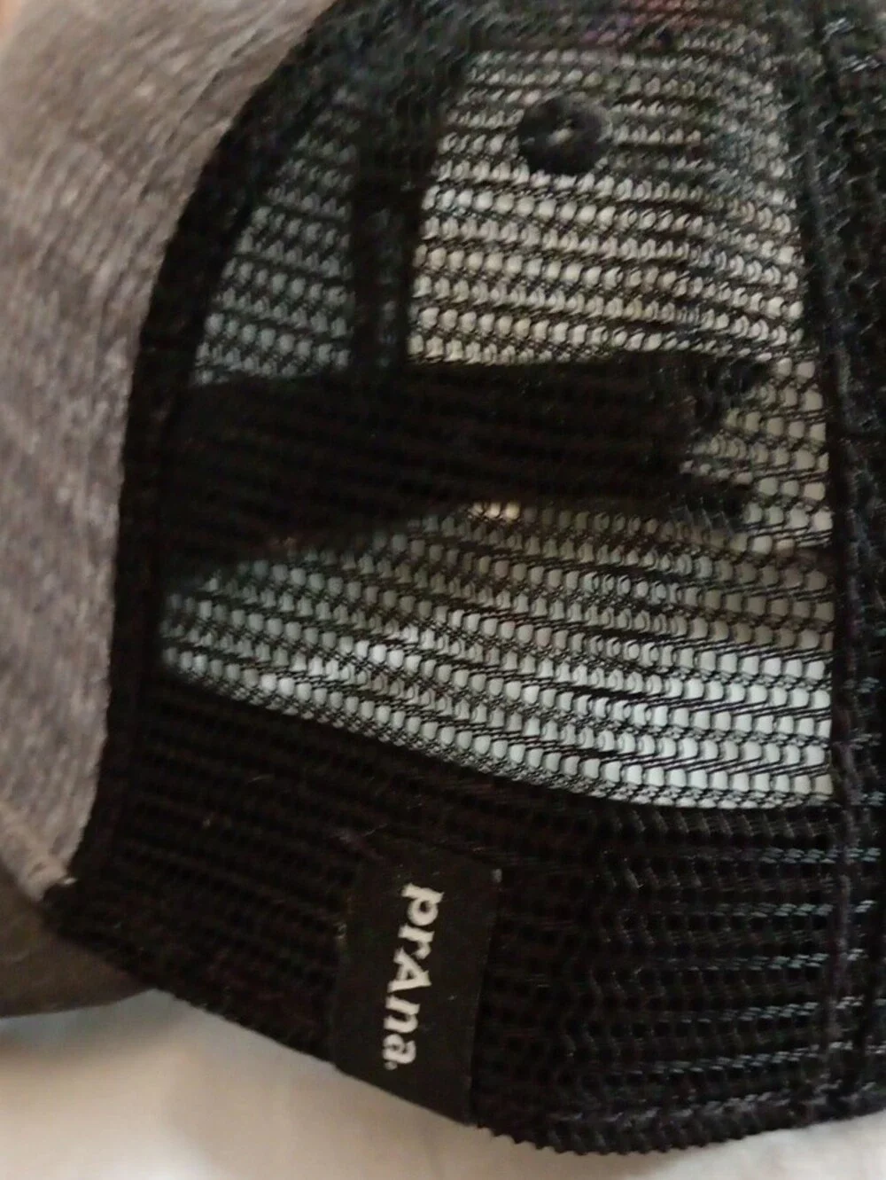 Prana Salty Dog Black & Gray Mesh Trucker Hat
